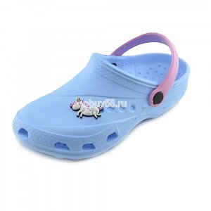 Сабо детское  601/01 М н.голубой/н.розовый (27-34) (1х8)