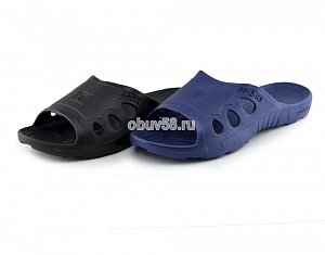 Шлепанцы мужские "Эмальто" E-015M черный (41-46) (1х8) (1х48)