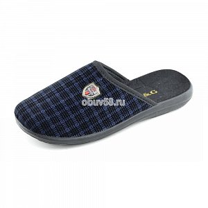 Тапочки муж. RG 326-479/7 закрыт.шотландка (40-44) (1х6)