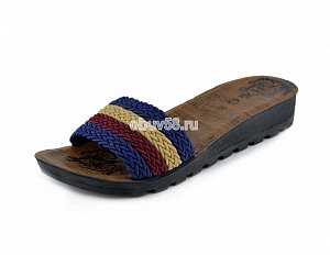 Шлепки женские RG 326-104 плетенка цветные (36-40) (1х6)