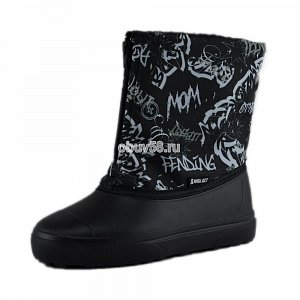 Сапоги подростк.ЭВА 594/01 М граффити черный/черный (34-37)(1х4)