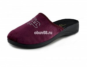 Тапочки жен.RG 326-428/1 Б бордо стразы ангел (38-40(1х6)