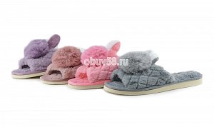 Тапочки жен.меховые ХВ 150 о.н.(36-41)(1x12) (1х120)