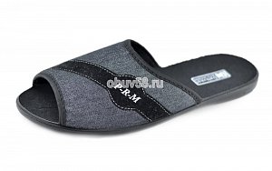 Тапочки муж."DaNvest" А-03-1 черный (40-45) (1х6)(1х36)