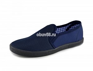 Кеды мужские "Style" 043 сетка синяя (40-45) (1х7)
