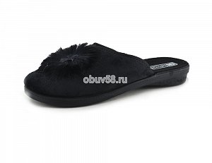 Тапочки жен."DaNvest" С-01-1 черный (37-41) (1х6)(1х36)