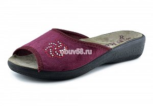 Тапочки жен.RG 326-571 бордо пайетки откр. (36-40)(1х6)