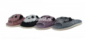 Тапочки жен.меховые ХВ 106 о.н.(36-41)(1x12) (1х120)