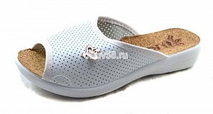 Сабо женское RG 326-447 белое о.н.пробка (1х6) (36-40)