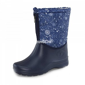 Сапоги жен. ЭВА Ника Л 3-5 мех синие молния шнурок(37-41)(1х6)