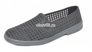 Тапочки муж."Сетка" "Style" чёрные р-р 43 (1х7) 