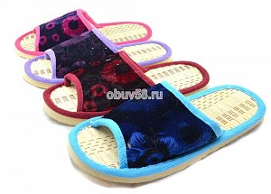 Тапочки жен. 52001 о.н.солома (36-41) (1х120)(1х12)