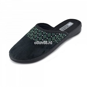 Тапочки жен."DaNvest" С-06-10 т.зеленый (37-41) (1х6)(1х36)