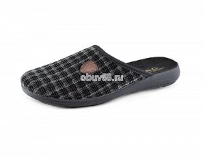 Тапочки муж. RG 326-479 закрыт.шотландка (40-44) (1х6)