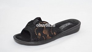 Тапочки жен.125-27 чёрн.бант(36-40)(1х6)