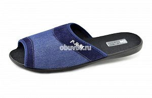 Тапочки муж."DaNvest" А-01-2 синий (40-45) (1х6)(1х36)
