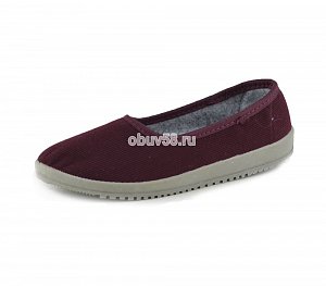 Тапочки жен."Вельвет-Лодочка" х/б "Style" (1х7) (37-41)
