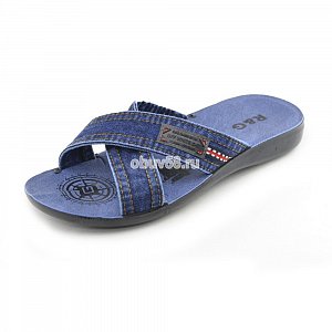 Шлепки мужские RG 326-399/1 джинс (40-44) (1х6)