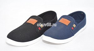 Кеды детские "Резинка"чёрн./син. (31-36) (1х12)
