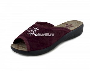 Тапочки жен.RG 326-529 бордо откр.(36-40) (1х30) (1х6)