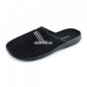 Тапочки муж. RG 326-479/3 закрыт.шотландка (40-44) (1х6)