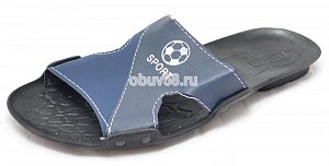 Шлепки муж."Sport"син./бел. (39-44)(1х72)(1х12)
