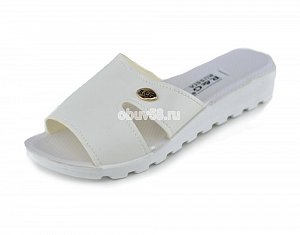 Шлепки женские RG 326-729/1 белые (36-40) (1х6)