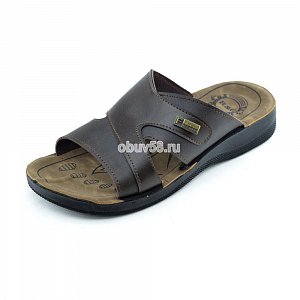 Шлепки мужские RG 326-021/1 коричн.(40-44) (1х6)