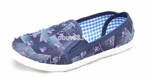 Кеды"Style" 027-13 джинс геометрия (36-41) (1х7)
