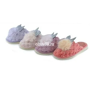 Тапочки дет.меховые C 601 з.н. (30-35)(1x12) (1х120) Тапочки дет.меховые C 601 з.н. (30-35)(1x12) (1х120)